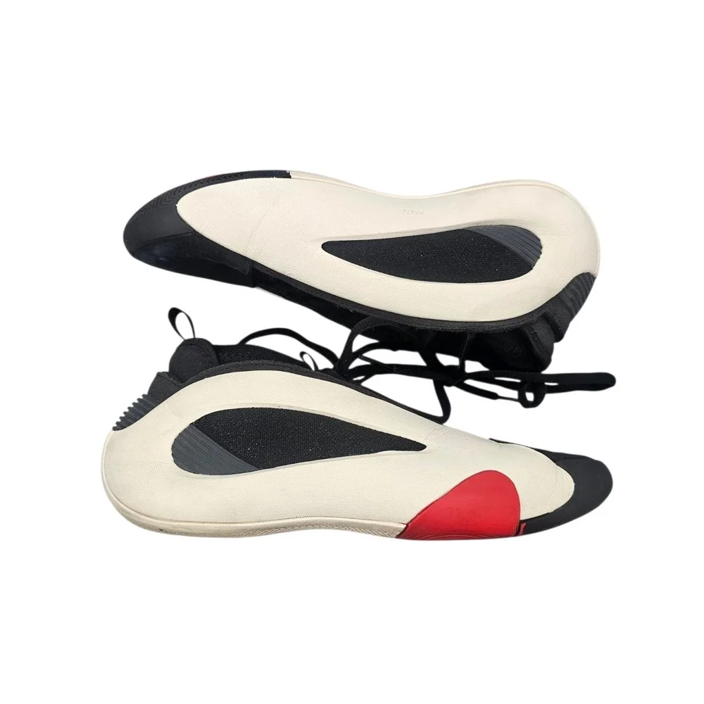 Adidas Men's Size 6.5 Harden Vol. 8 IE2695 White Black Red Basketball Shoes READ